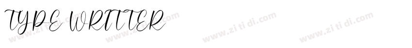 TYPE WRITTER字体转换